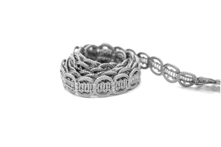 Тесьма декоративная Серая 1 см ST7 18042676