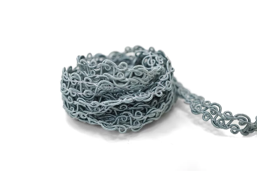 Тесьма декоративная Серая 1 см ST7 18042678