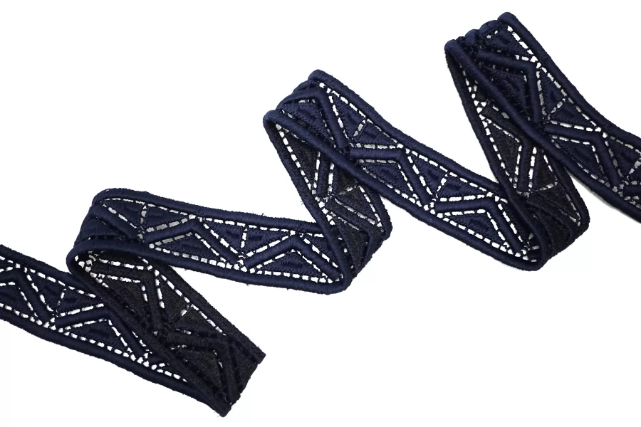 Кружево Тёмно-синее 3,5 см KR-7E 18042679