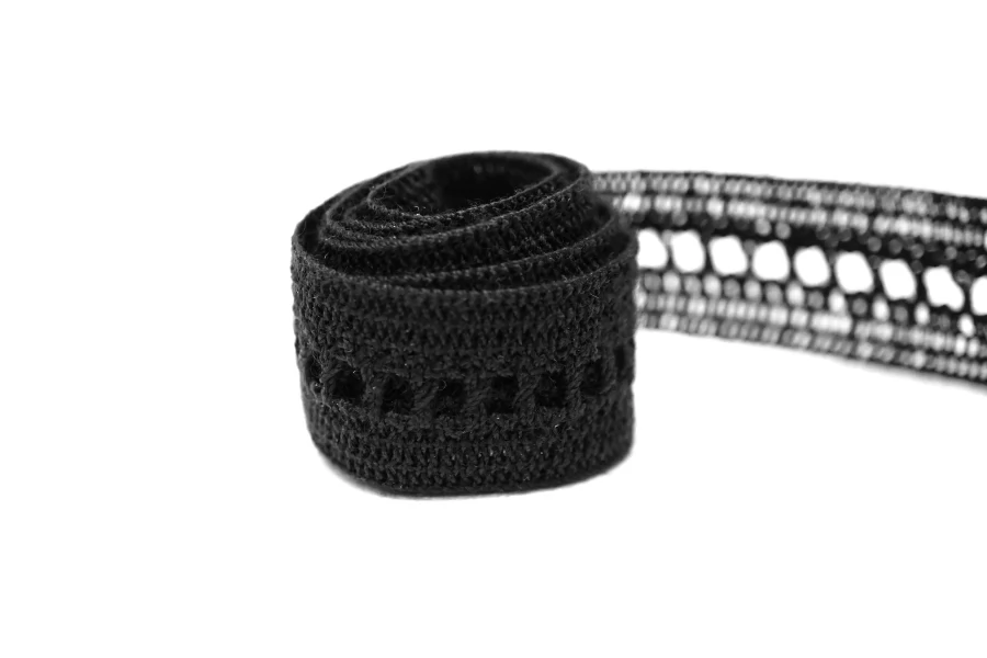 Тесьма декоративная Чёрная 1,6 см KR-7C 18042686