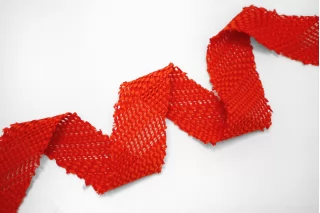 Косая бейка хлопковая твидовая Красная 4 см ST8 18042690