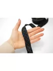 Косая бейка хлопковая Чёрно-зелёная клетка 2,7 см SHA60\2 19042605