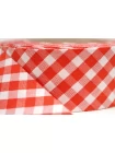 Косая бейка хлопковая Красно-белая клетка 2.8 см SHA60\2 19042634