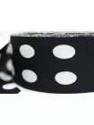Косая бейка вискозная Чёрная в белый горошек MARELLA 3 см SHA60\1 19042635