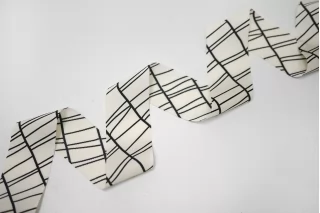 Косая бейка твиловая Чёрно-белая MARELLA 3 см SHA60\2 19042637