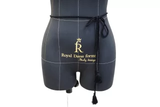 Пояс-шнур с кисточками Чёрный FR1-21 19042699