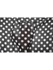Шифон вискозный MAX MARA Белый горошек на чёрном MM H22/3  i10 20042690