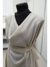 Шифон вискозный с люрексом MAX MARA Бежевый MM H22/3 i10 20042696