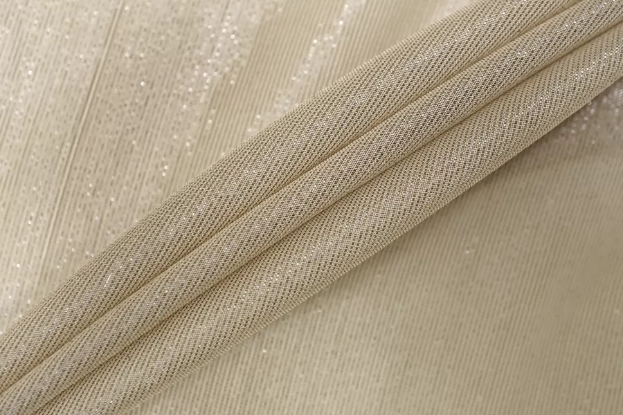 Шифон вискозный с люрексом MAX MARA Бежевый MM H22/3 i10 20042696