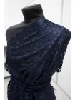 Сетка с вышивкой MAX MARA Тёмно-синяя MM H35/1 О66 21042606