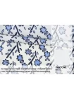 Креповая вискоза MAX MARA Сине-голубые цветы MM H21/7   i50 21042608