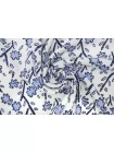 Креповая вискоза MAX MARA Сине-голубые цветы MM H21/6 i50 21042608