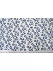 Креповая вискоза MAX MARA Сине-голубые цветы MM H21/6 i50 21042608