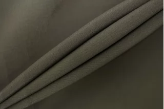 Крепдешин шёлк с ацетатом плательно-блузочный MAX MARA Зелёный хаки MM H30/2 O50 21042620