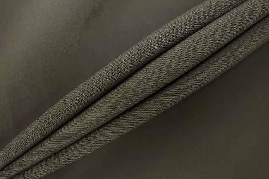 Крепдешин шёлк с ацетатом плательно-блузочный MAX MARA Зелёный хаки MM H30/2 O50 21042620