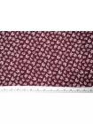 Крепдешин шелковый MAX MARA Цветы белые на сливовом MM H31 N20 21042625