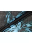 Батист хлопковый MAX MARA Чёрно-голубой цветочный MM H2/2 A33 21042633