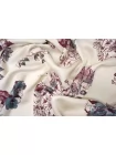 Вискоза твиловая MAX MARA Цветы на молочно-кремовом MM H21/12 i30 22042618