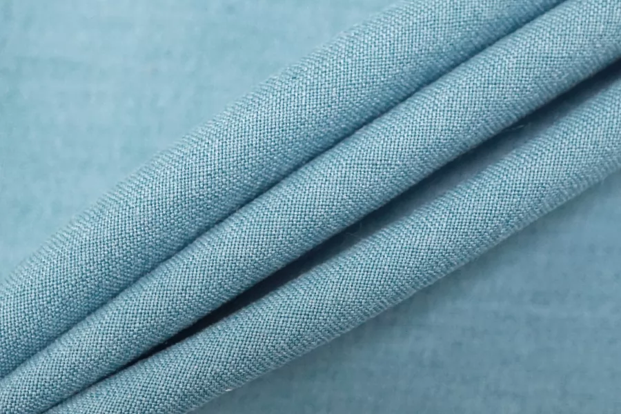 Лён с шерстью и шёлком плательно-костюмный Голубой BRS H15/4 F20 26012643