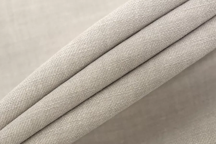 Хлопок со льном костюмный двусторонний Серо-бежевый BRS H10/2 D30 26012646