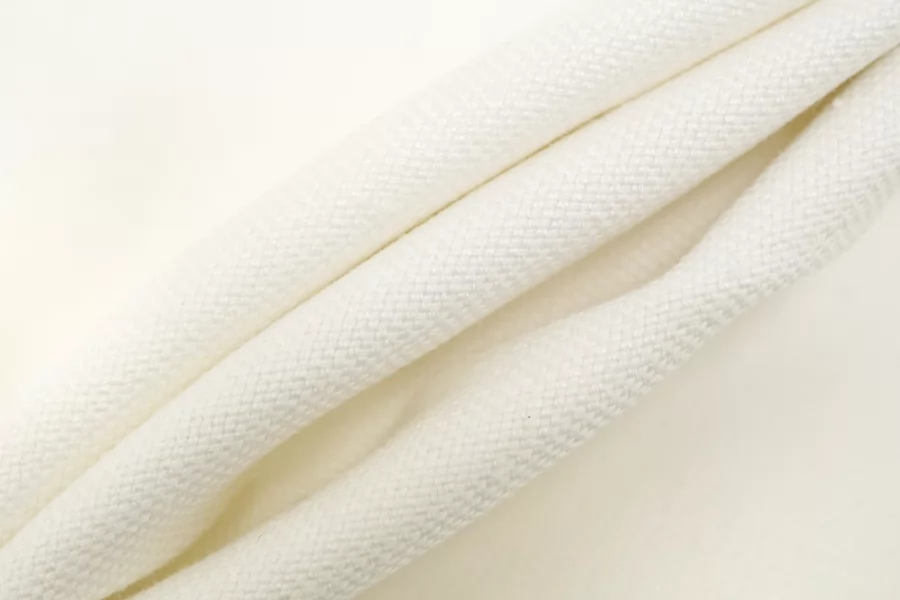 Лён с хлопком дабл двусторонний костюмный Молочный BRS H15/1  F20 26012651