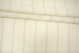 Плательно-костюмная шерсть в полоску Молочная BNC H003 EE66 26032604