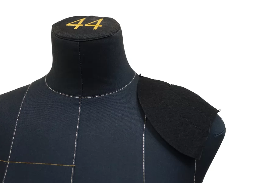 Плечевые накладки (подплечники) составные сшивные ПАРНЫЕ Чёрные McQueen FR2/09 8052613