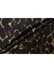 Жаккард костюмный хлопковый Пятнистый чёрно-коричневый TRC H34/3 L10 11122531