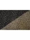 Жаккард костюмный хлопковый Пятнистый чёрно-коричневый TRC H34/3 L10 11122531