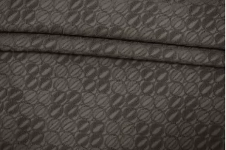 Жаккард костюмно-плательный хлопковый PRADA Тёмно-коричневый TRC H34/3 L70 11122534