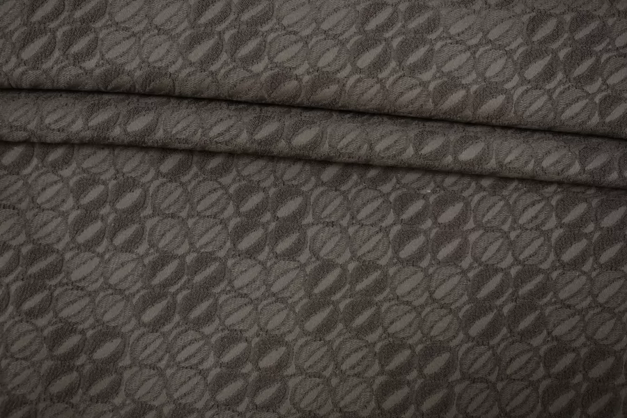 Жаккард костюмно-плательный хлопковый PRADA Тёмно-коричневый TRC H34/3 L70 11122534