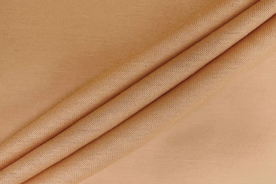 Трикотаж хлопковый мерсеризованный кулирка тонкий Персиковый TRC H38/6 P40 11122555