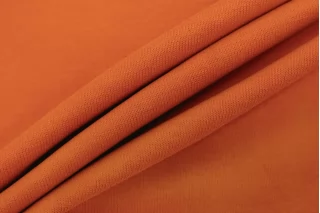 Трикотаж хлопковый "велюровый" Оранжевый TRC H38/6 T33 11122557