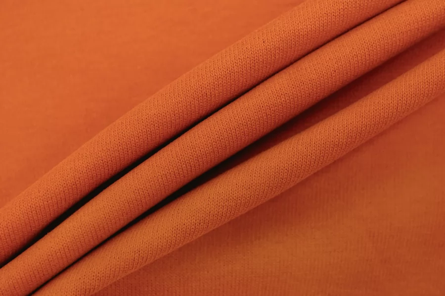 Трикотаж хлопковый "велюровый" Оранжевый TRC H38/6 T33 11122557
