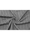 Трикотаж хлопковый в полоску Серо-белый TRC H41/4 W70 11122565
