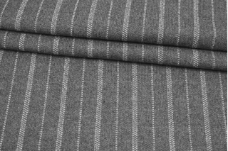 Трикотаж хлопковый в полоску Серо-белый TRC H41/4 W70 11122565