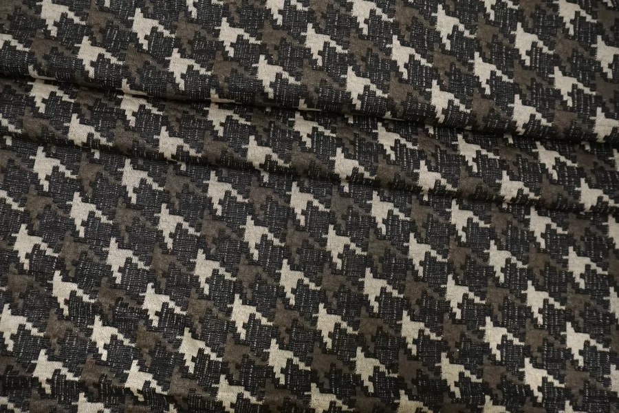 Трикотаж жаккардовый хлопковый Гусиная лапка TRC H41/4 W70 11122569