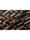 Трикотаж хлопковый геометрия ARMANI Тёмно-коричневый TRC H47/6 X40 11122571