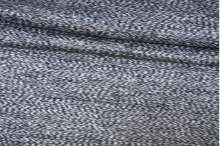 Трикотаж хлопковый кулирка мерсеризованный ARMANI Сине-белый меланж TRC H41/5 Q10 11122576