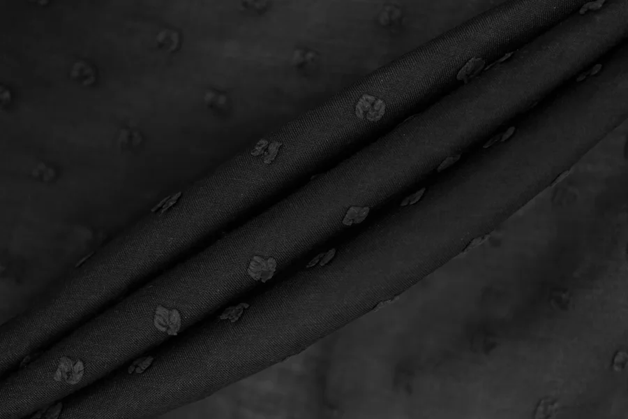 Батист хлопк с шёлком филькупе FENDI Чёрный TRC H3 O10 12122522