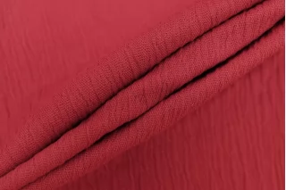 Хлопок дабл костюмно-плательный крэш Красно-ягодный TRC H10/7 E55 12122523