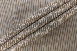 Хлопок со льном костюмный в полоску Серо-бежевый TRC H11/1 B70 12122545