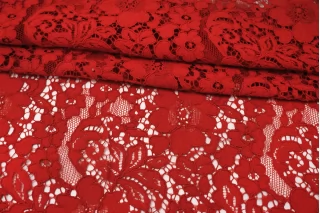 Кружево хлопковое кордовое Красное TRC H35/1 O55 12122556