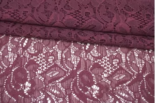 Кружево хлопковое Приглушённо-сливовое TRC H35/1 O44 12122558