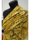 Кружево вискозное кордовое Золотисто-горчичное TRC H35/1 F33 12122574