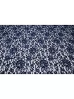 Кружево велюровое MONNALISA Тёмно-синее TRC H35/1 F55 12122575