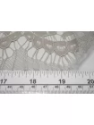 Кружево хлопковое кордовое Светлое серо-бежевое TRC H35/1 O33 12122580