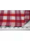 Рубашечный хлопок с шёлком Малиново-белая клетка FRM H6\1 B20 13022687
