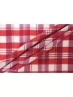 Рубашечный хлопок с шёлком Малиново-белая клетка FRM H6\1 B20 13022687