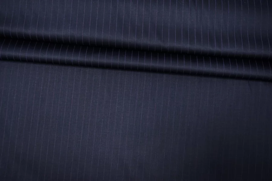 Хлопок сатиновый рубашечный Сине-фиолетовый в полоску FRM H5 A50 14022620